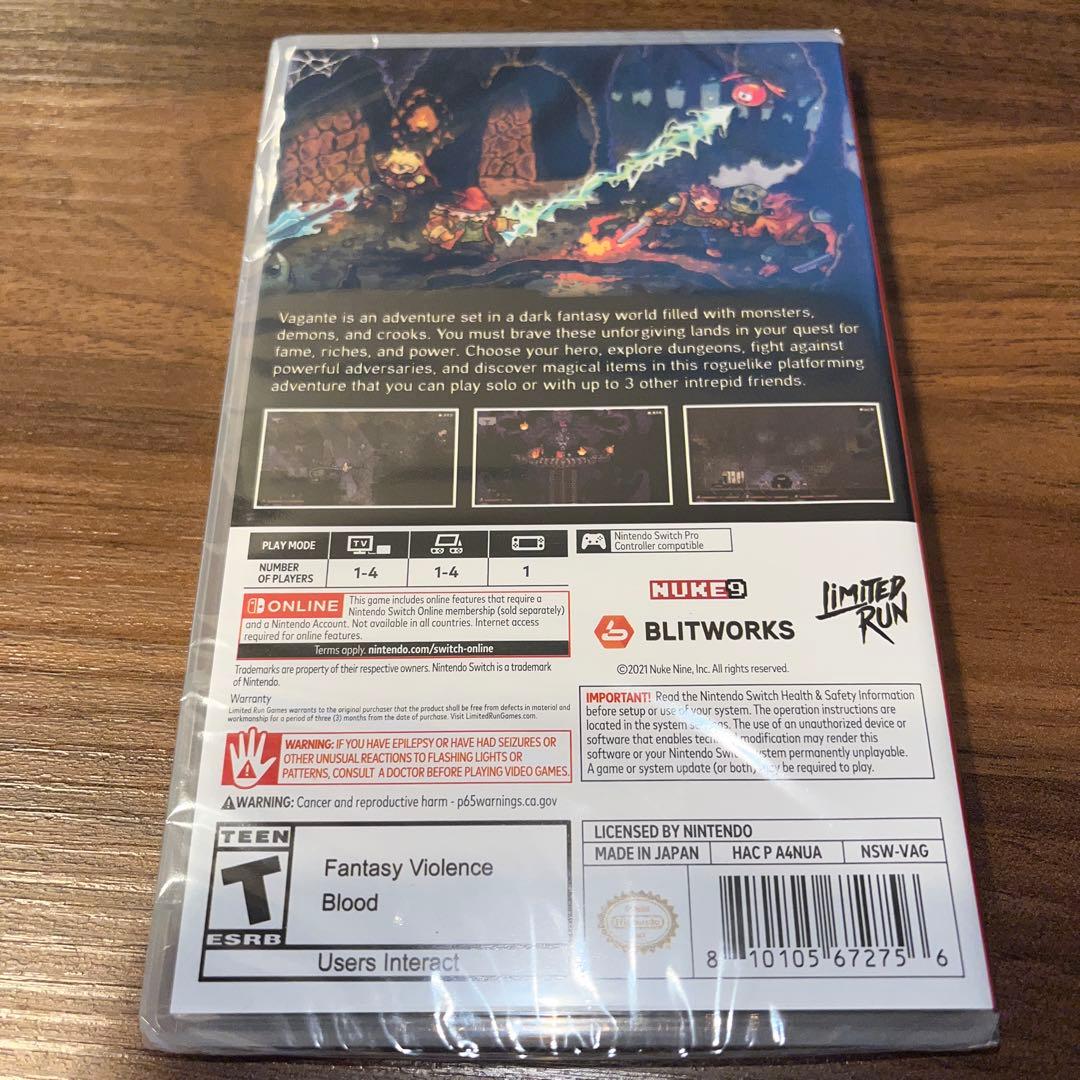 Nintendo Switch Vagante switch