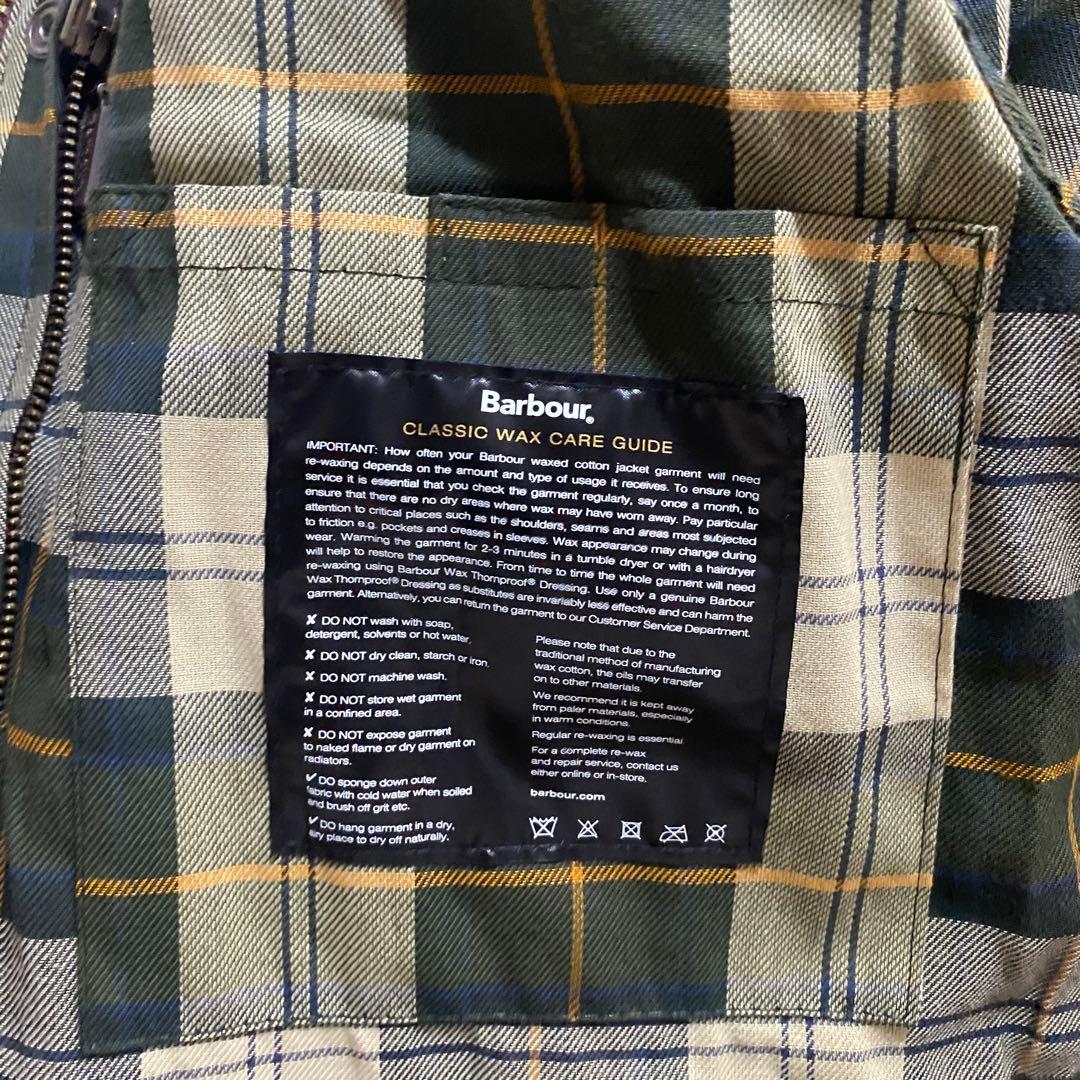【美品】Barbour BEDALE 38 オイルドジャケット　セージ
