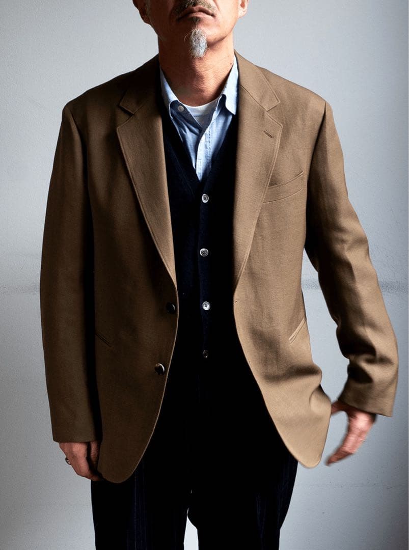 HEUGN（ユーゲン） STEVE ウールリネン2Bジャケット JACKET
