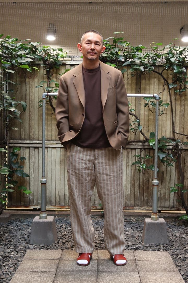 HEUGN（ユーゲン） STEVE ウールリネン2Bジャケット JACKET