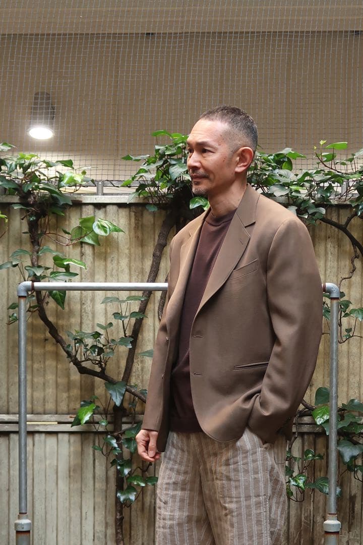 HEUGN（ユーゲン） STEVE ウールリネン2Bジャケット JACKET
