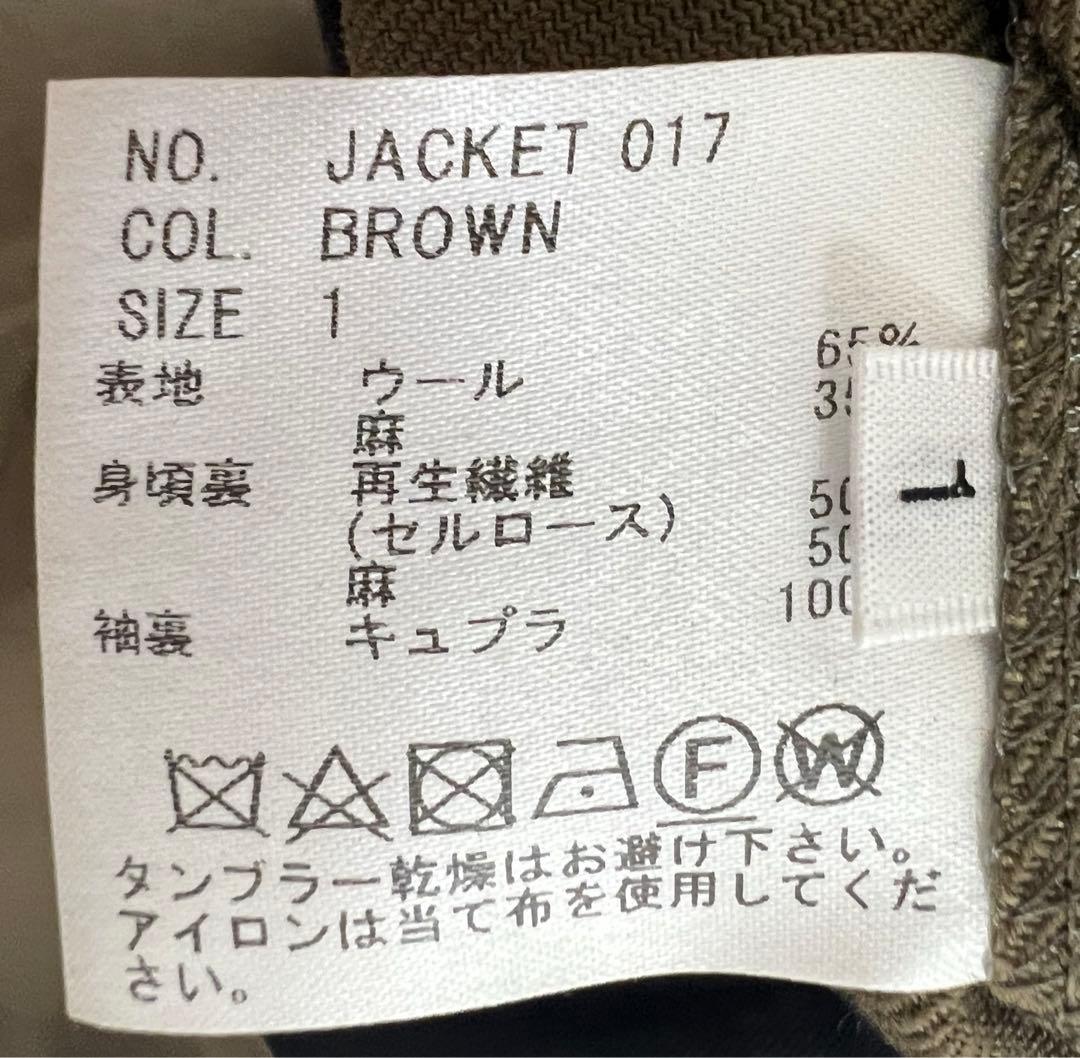 HEUGN（ユーゲン） STEVE ウールリネン2Bジャケット JACKET