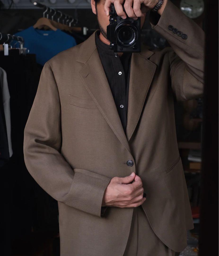 HEUGN（ユーゲン） STEVE ウールリネン2Bジャケット JACKET