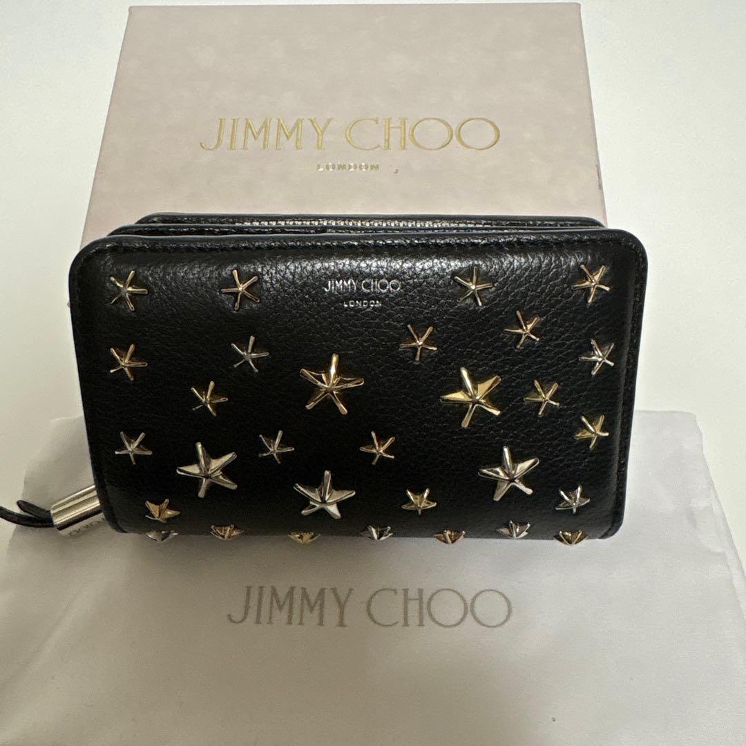 ジミーチュウ　SIRELI OGMS スタースタッズ　ブラックウォレット美品