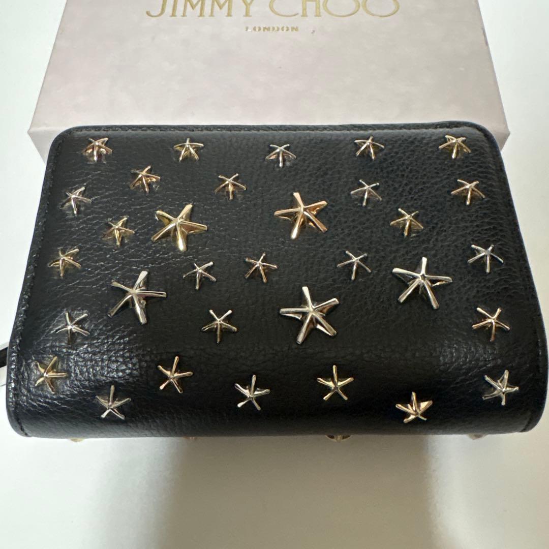 ジミーチュウ　SIRELI OGMS スタースタッズ　ブラックウォレット美品