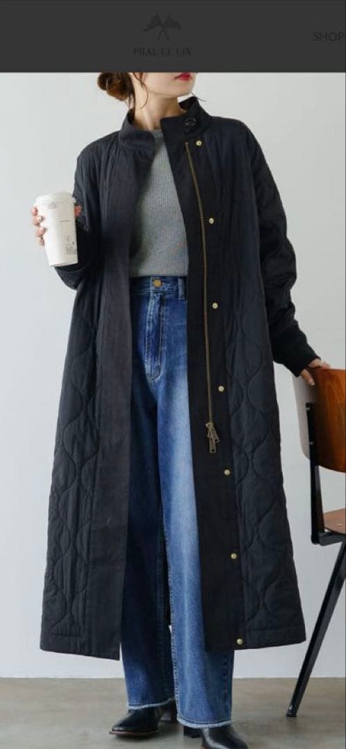 値下げ！！＊ pual ce cin ＊ 異素材MIXモッズコート