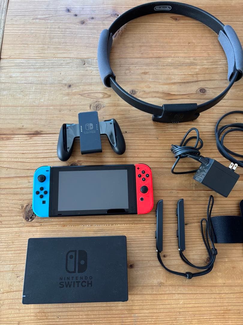 Nintendo Switch 本体 赤/青 Joy-Con、リングコン付き