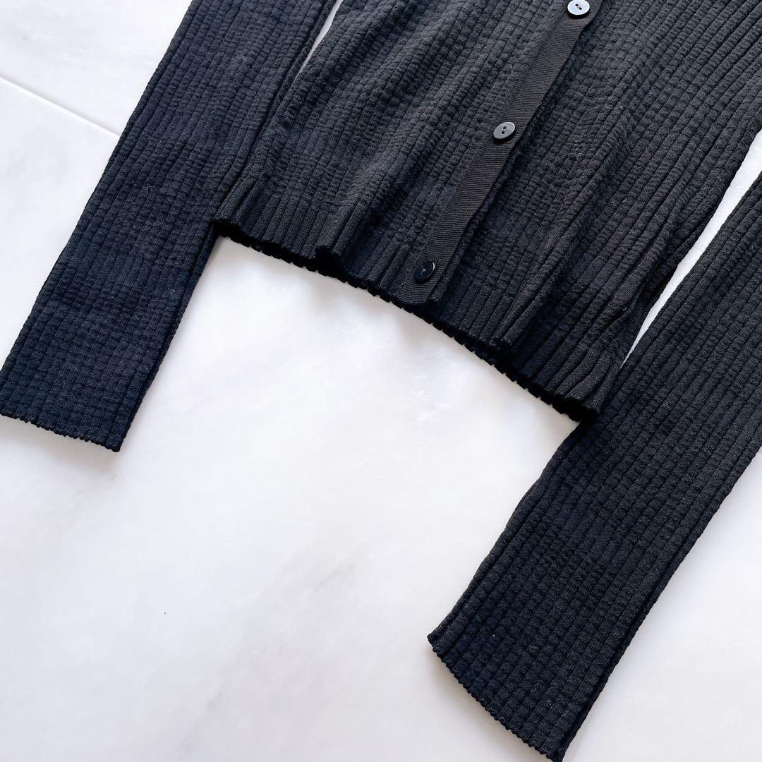 極美品✨25SS セオリー Wooster Crepe Knit カーディガン