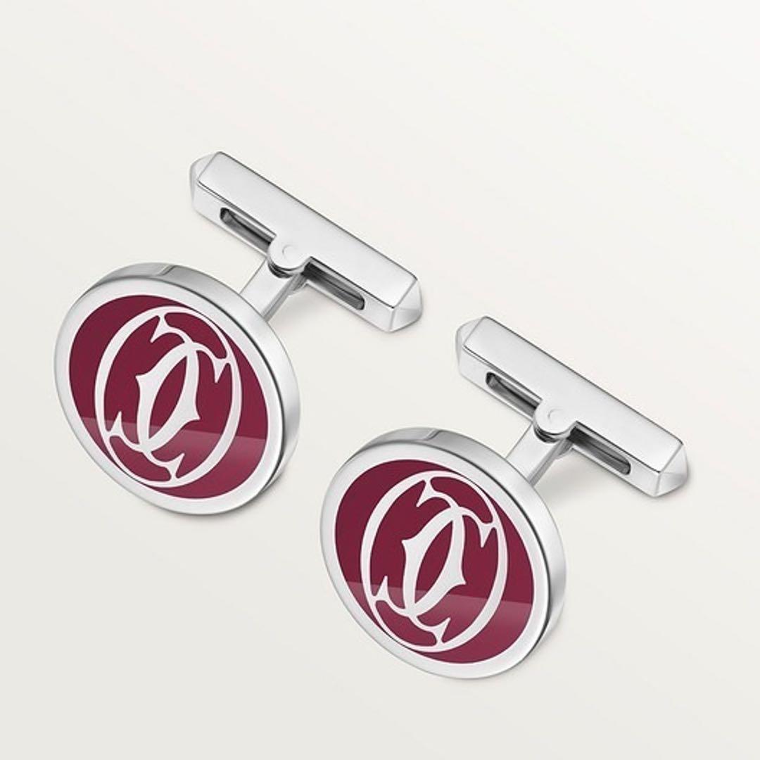 【Cartier】カルティエ ダブル C ドゥ ロゴ カフリンクス カフス