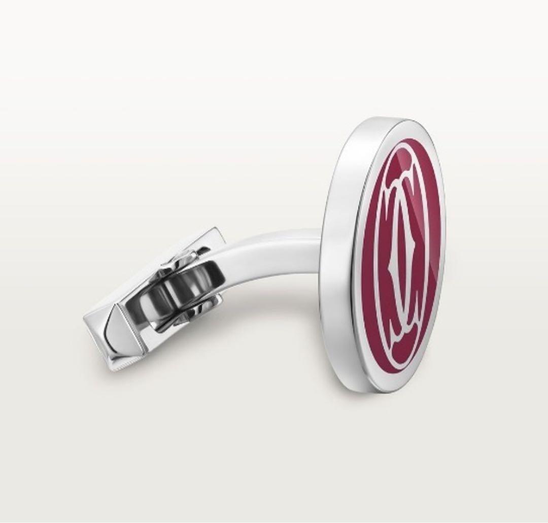 【Cartier】カルティエ ダブル C ドゥ ロゴ カフリンクス カフス