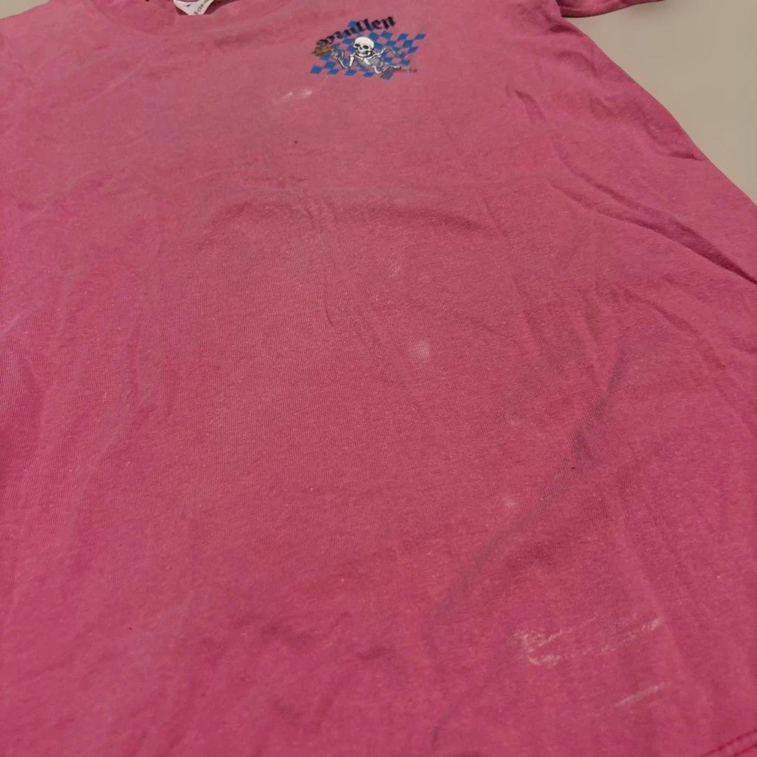 PowellパウエルMullen スケルトンデザイン Tシャツ ピンク