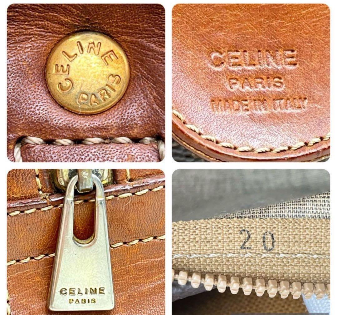 CELINE ハンドバッグ ミニボストン マカダム柄 トリオンフ