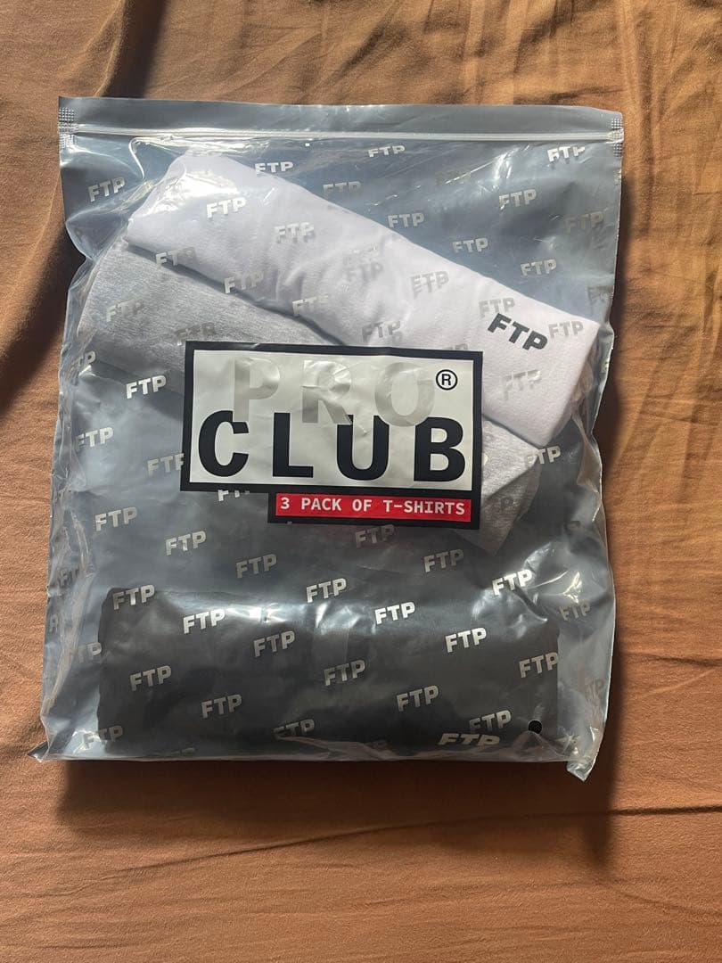 FTP + PRO CLUB 3 PACK TEES 白と黒のみ