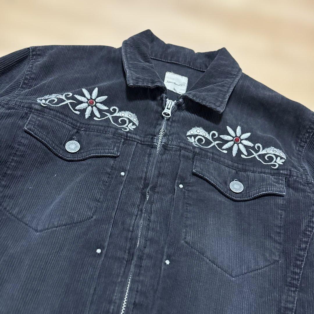 ジャケット・アウター vintage studs corduroy jacket y2k grunge