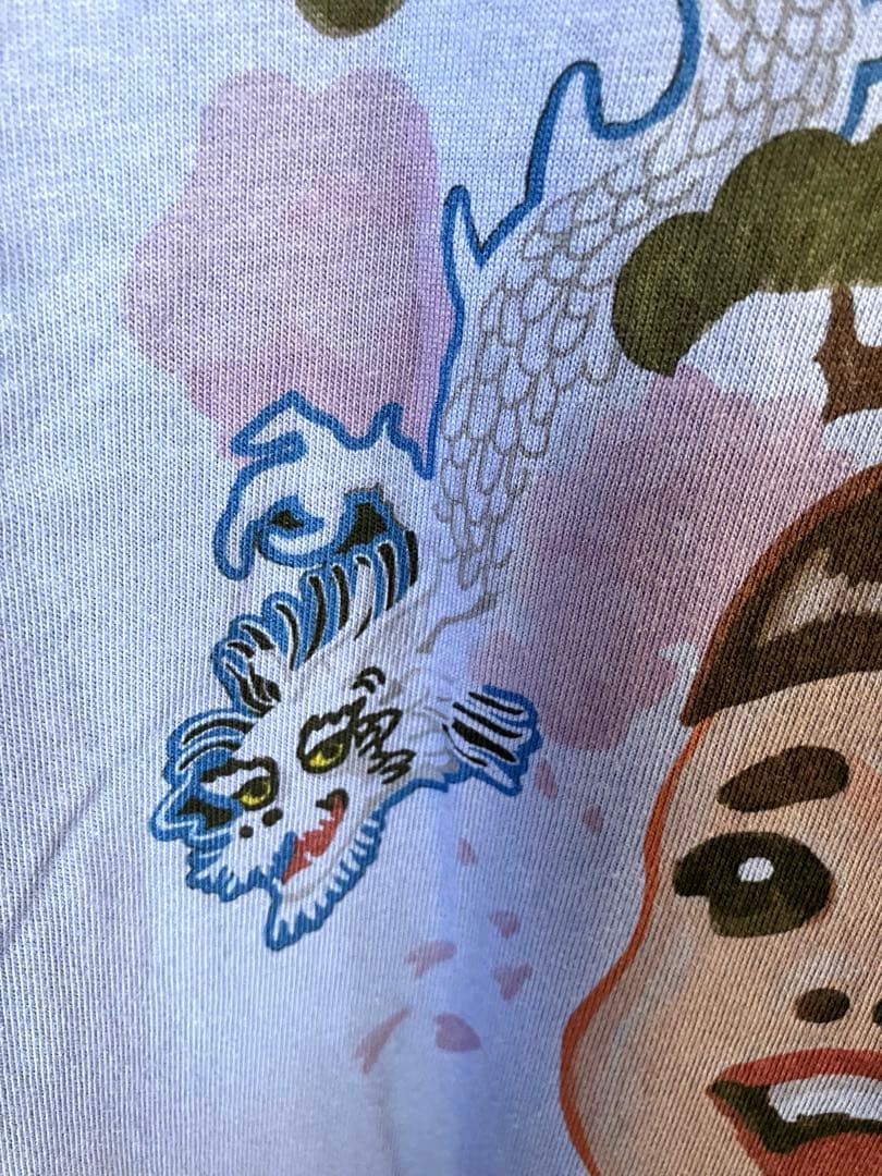 五月女百貨店10周年Tシャツ　こってりビッグシルエットTシャツ　ダスティブルー