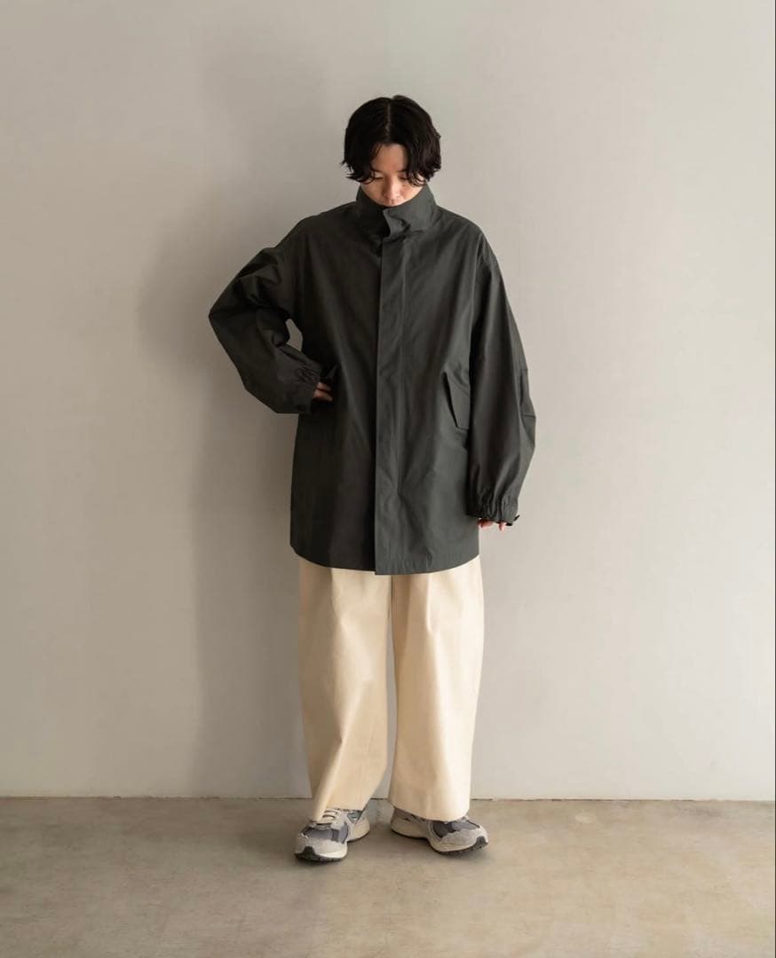 【ATON】AIR VENTILE SHORT MODS COAT