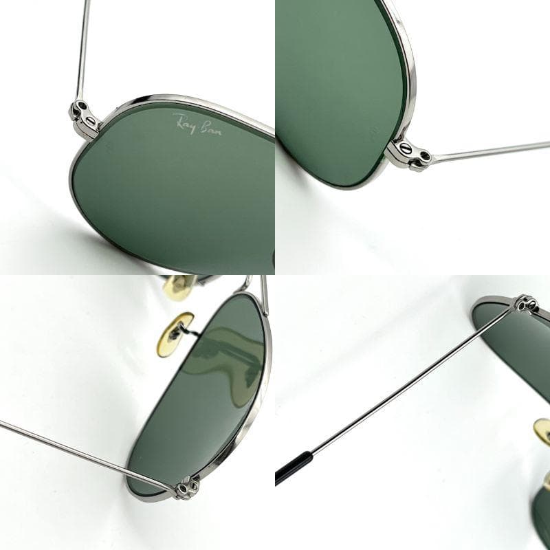 良品 Ray-Ban サングラス USA B&L グリーンレンズ ケース付き