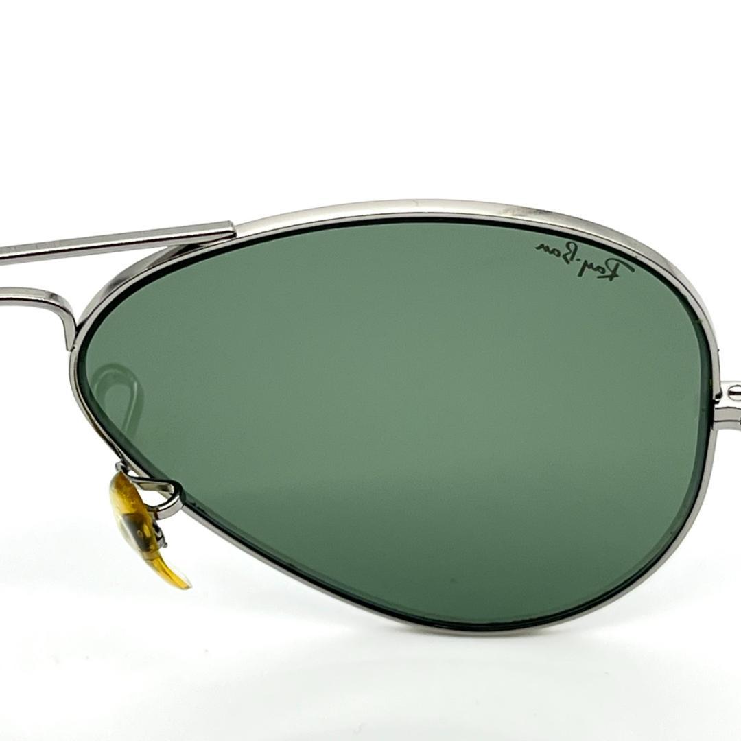 良品 Ray-Ban サングラス USA B&L グリーンレンズ ケース付き