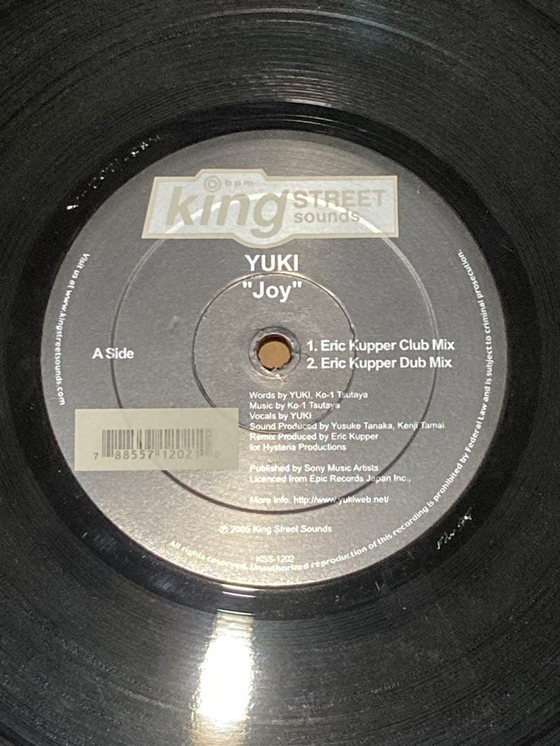 YUKI JOY Remix レコード