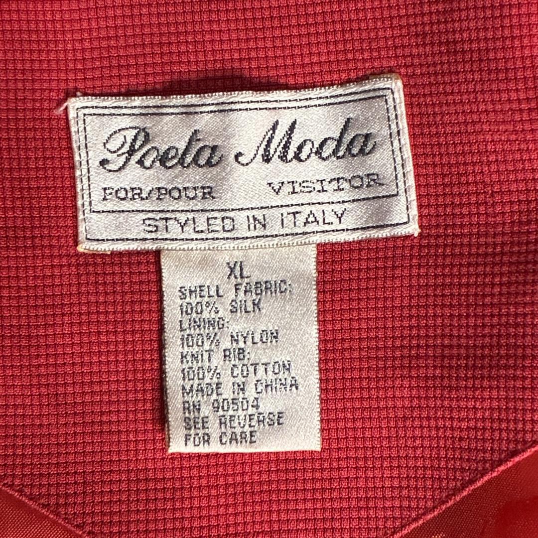 90s Polo Moda シルク ジャケット スウィングトップ イタリア企画