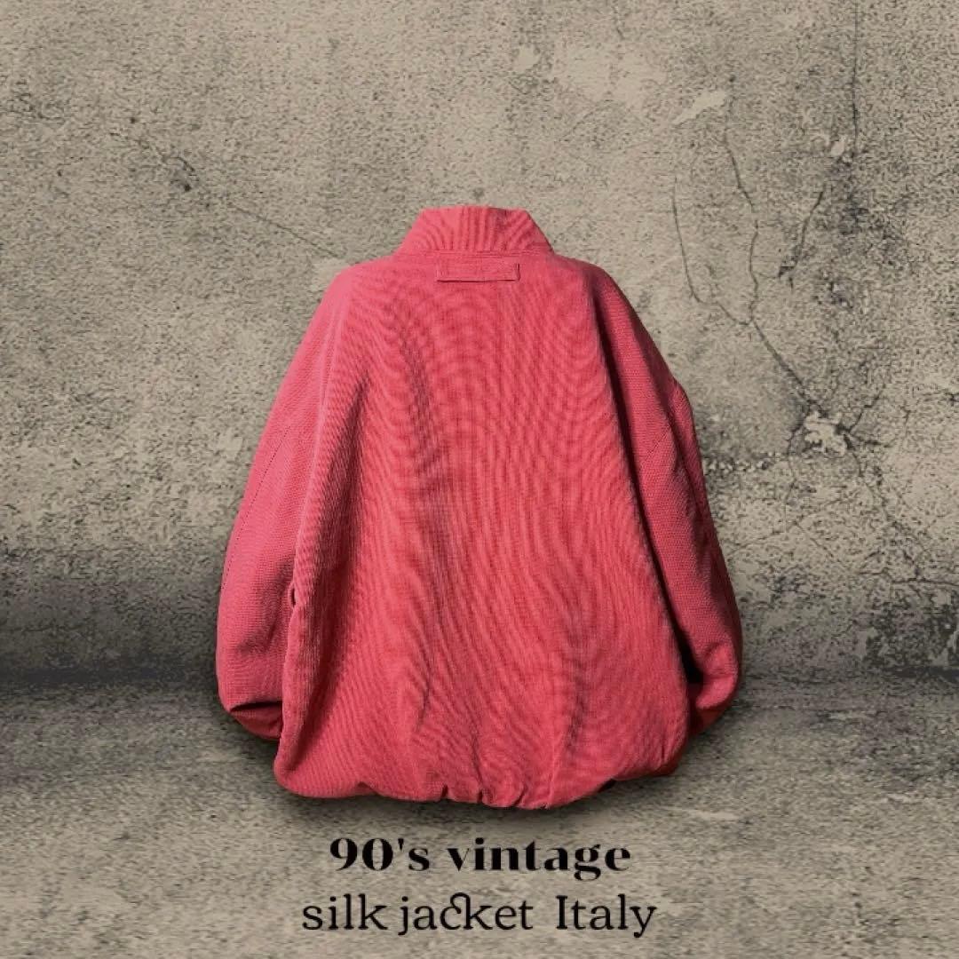 90s Polo Moda シルク ジャケット スウィングトップ イタリア企画