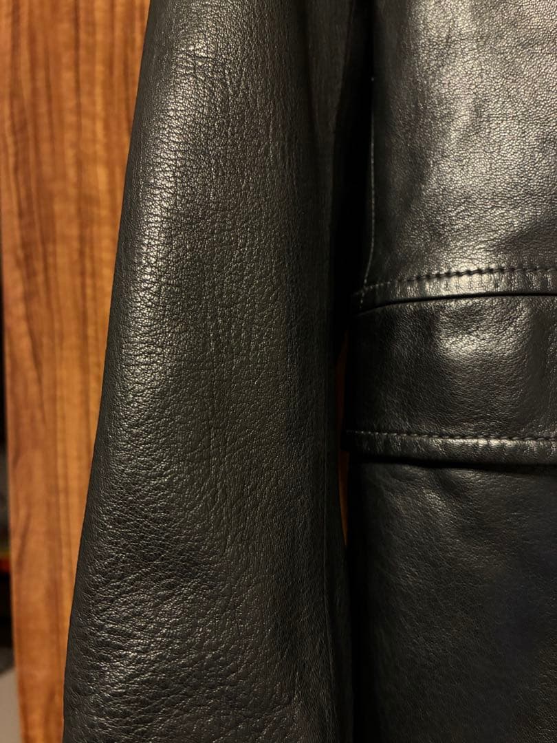 JIL SANDER 羊革テーラードジャケット　46