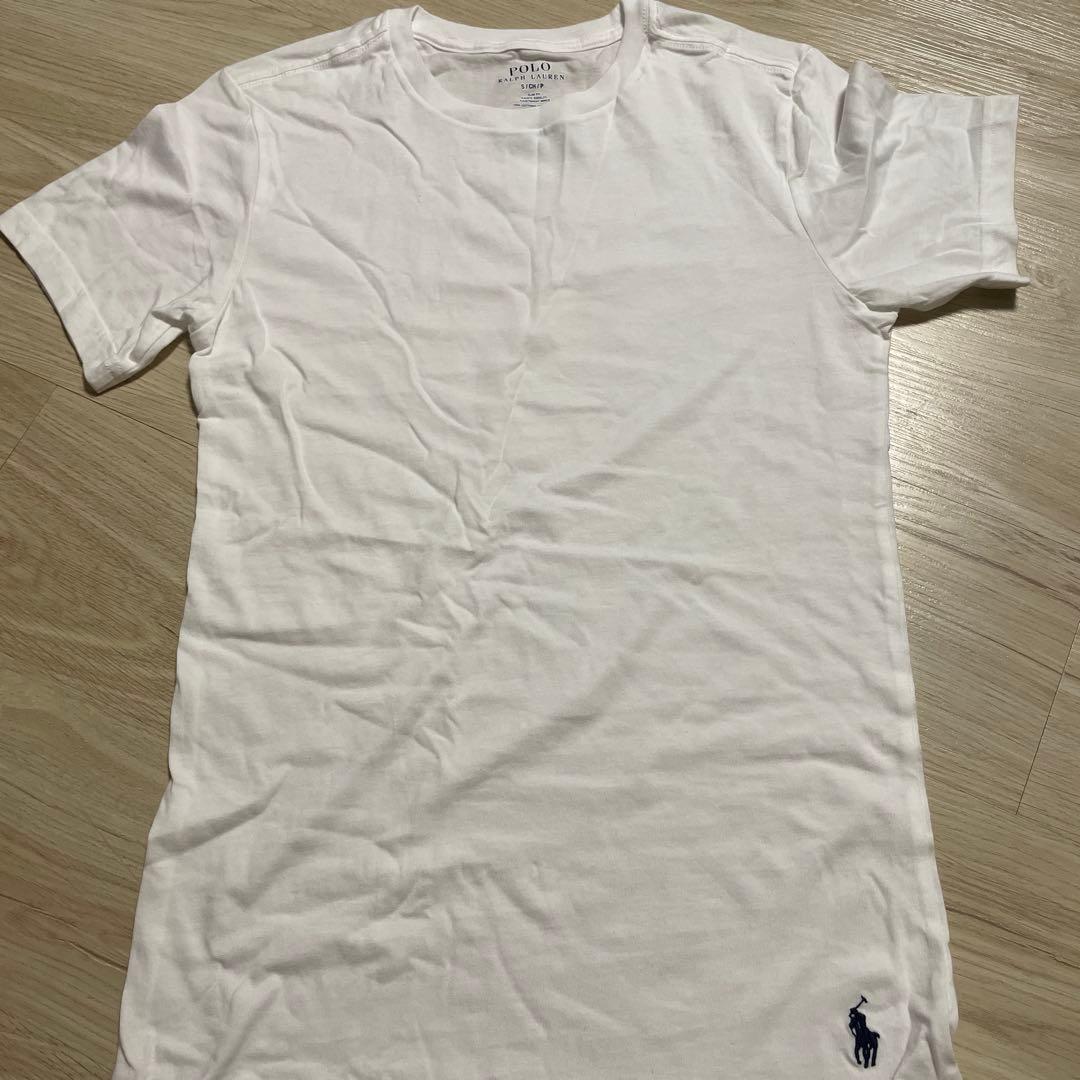 即日発送‼️正規品　ラルフローレン スリムフィット白Tシャツ 一枚usラッパー