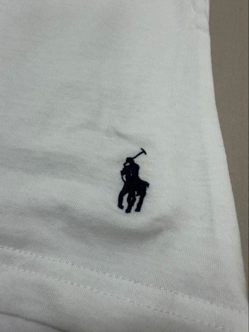 即日発送‼️正規品　ラルフローレン スリムフィット白Tシャツ 一枚usラッパー