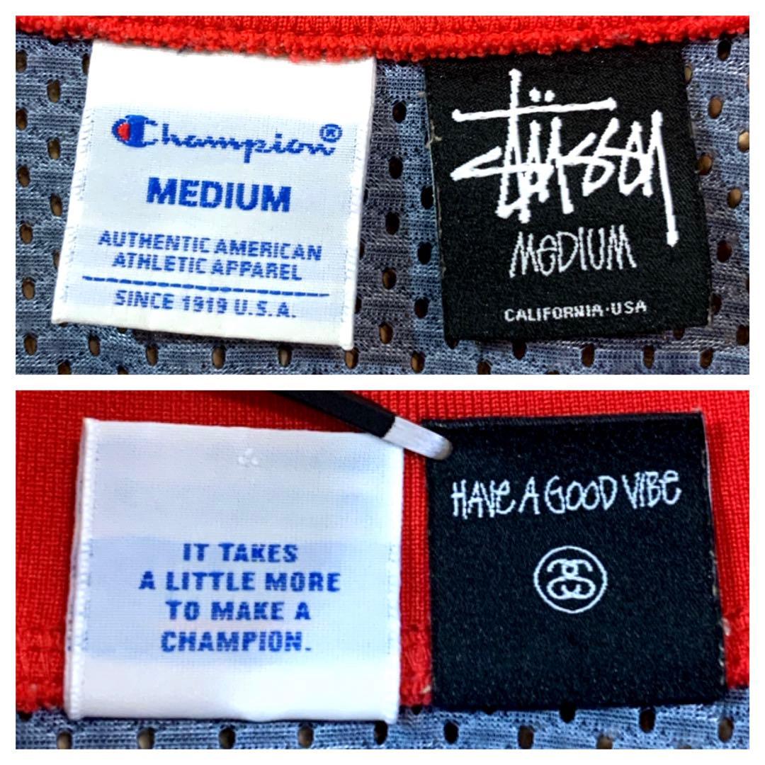 STUSSY × champion タンクトップ ◎コラボ ロゴ ゲームシャツ