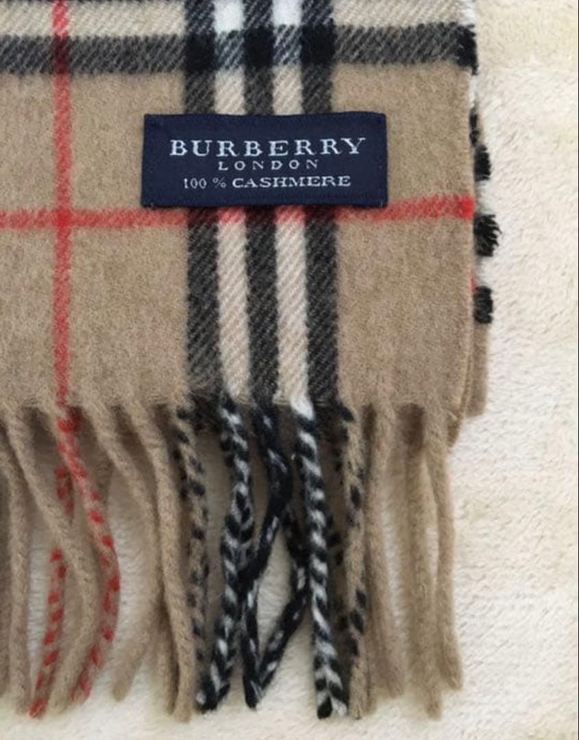 バーバリー　　Burberry カシミヤ100%マフラー　　正規品