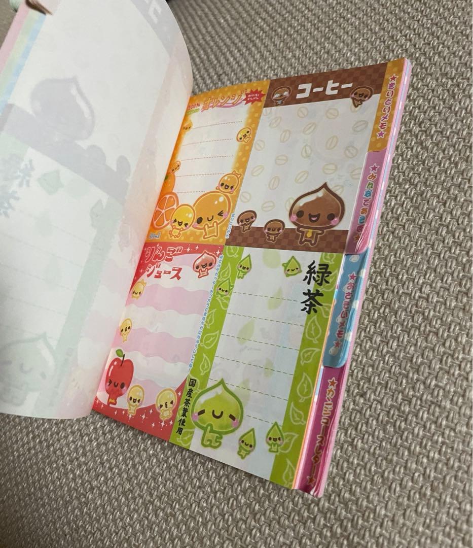 つぶつぶちゃん　平成レトロ　メモ帳　ジュース　みかん