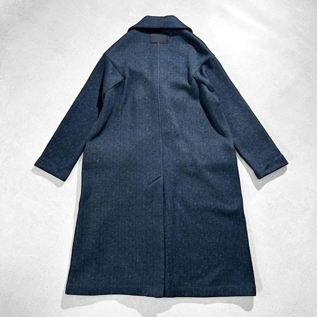 極美品 COGTHEBIGSMOKE IMANダブルブレストコート ヘリンボーン