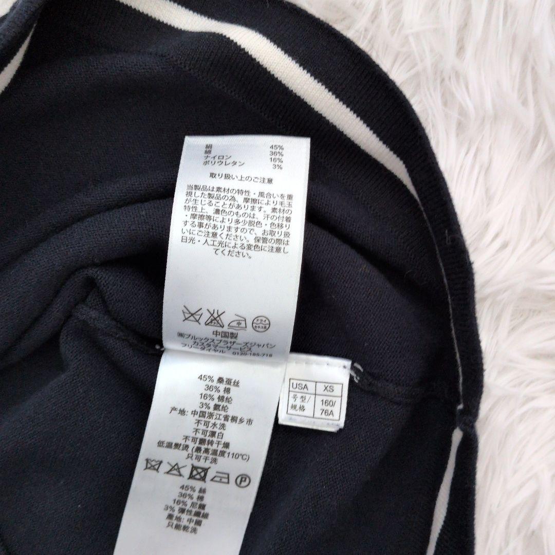 【美品】ブルックスブラザーズ　シルク混アンサンブル　金ボタン　濃紺
