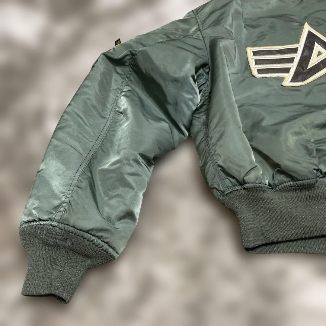 s*n様 90s USA製Alpha Industries MA-1 セージグリ