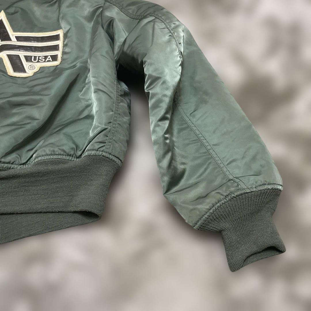 s*n様 90s USA製Alpha Industries MA-1 セージグリ