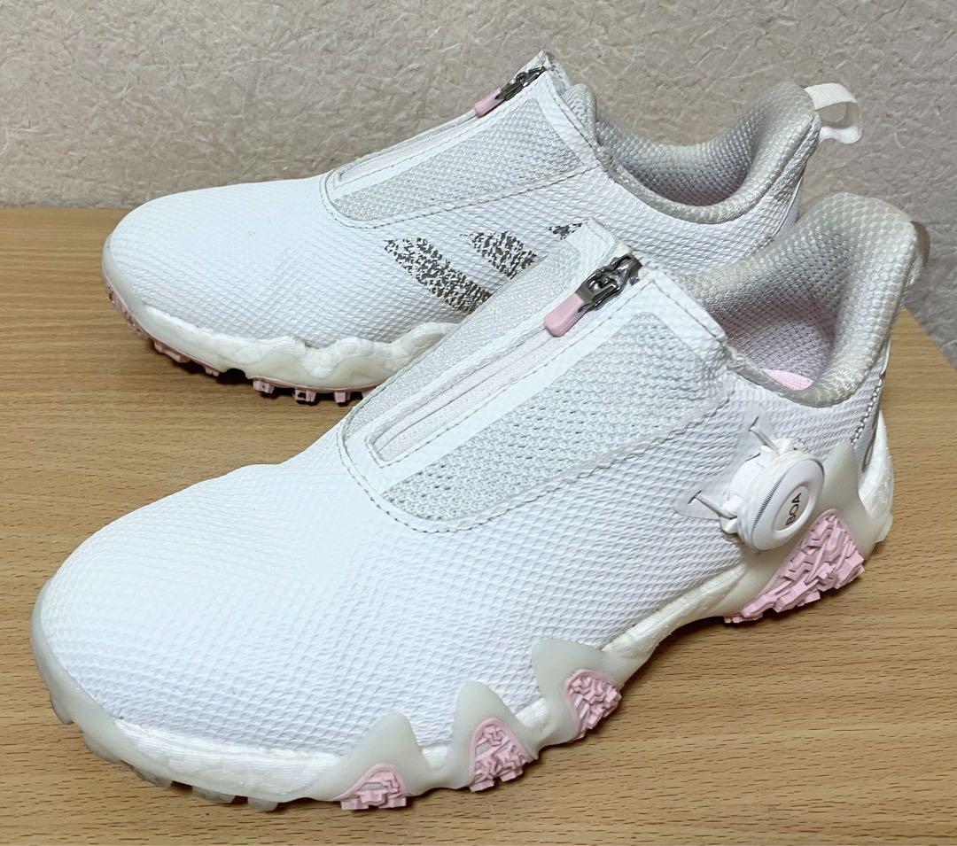 ★adidas アディダス コードカオスボア スパイクレス ゴルフシューズ 24