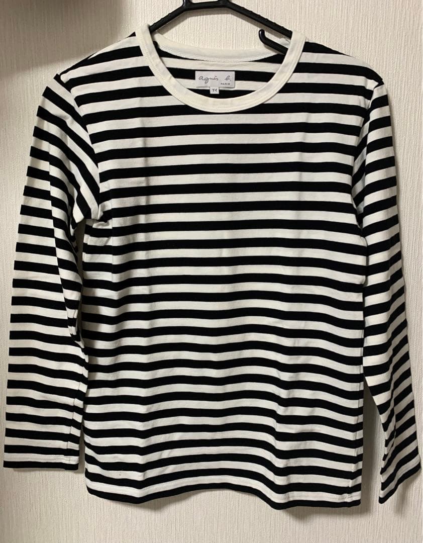 アニエスベー agnes.b 長袖カーディガン、ボーダー長袖tシャツ