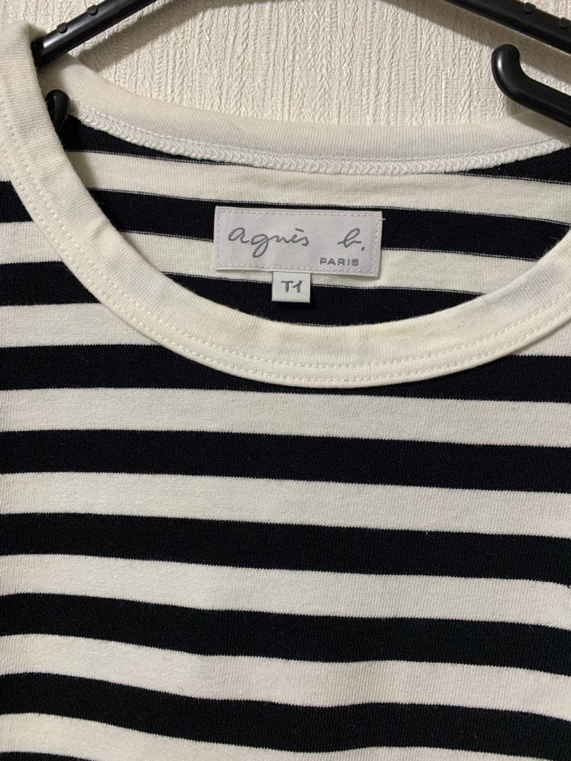 アニエスベー agnes.b 長袖カーディガン、ボーダー長袖tシャツ