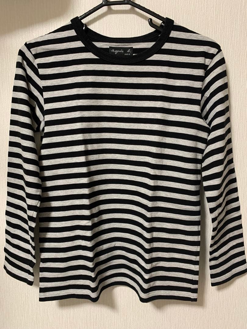 アニエスベー agnes.b 長袖カーディガン、ボーダー長袖tシャツ