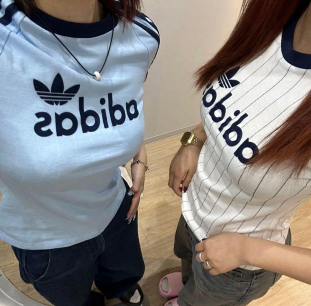 adidas original リニア グラフィック カリ 半袖Tシャツ S