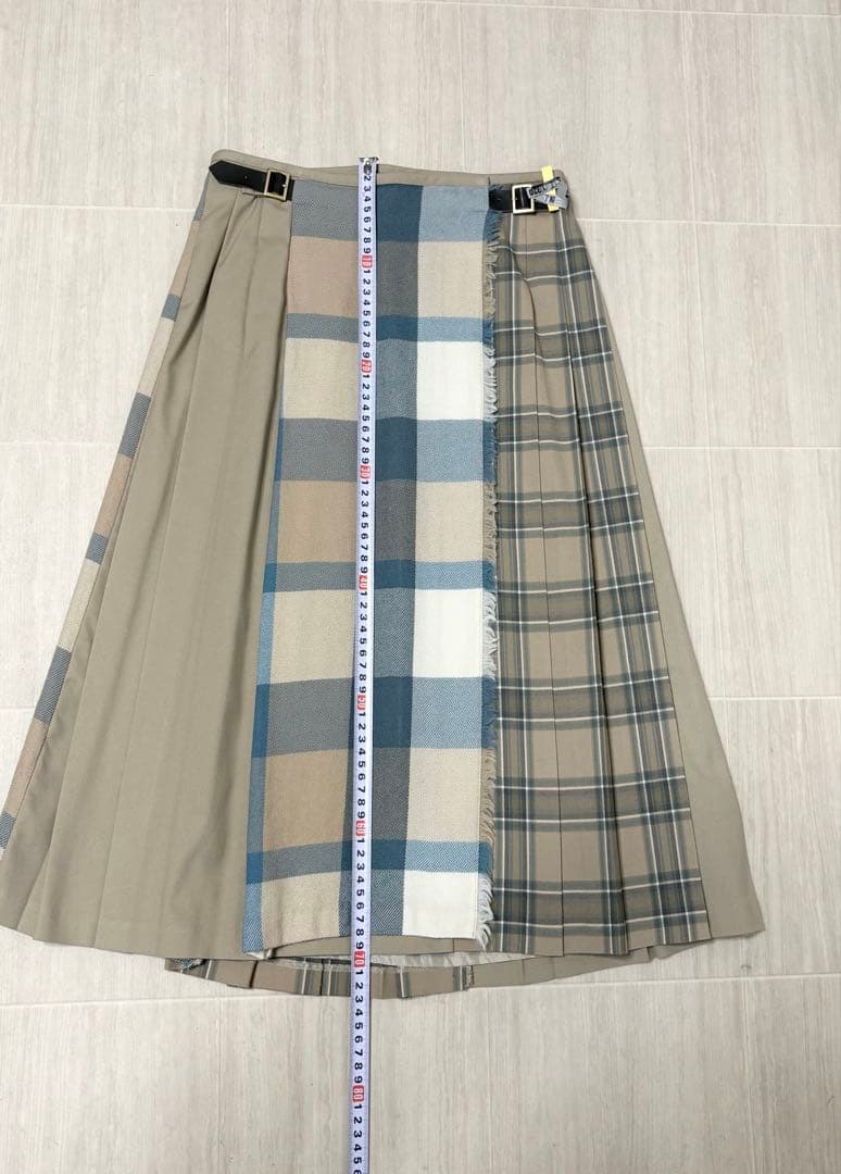 美品★定価36.300円 ブルーレーベルクレストブリッジ ロングスカート 36
