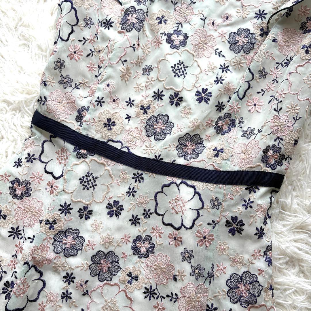 【未使用 タグ付き】トッカ　FLOWERINGワンピース　花柄　刺繍　フレア　0