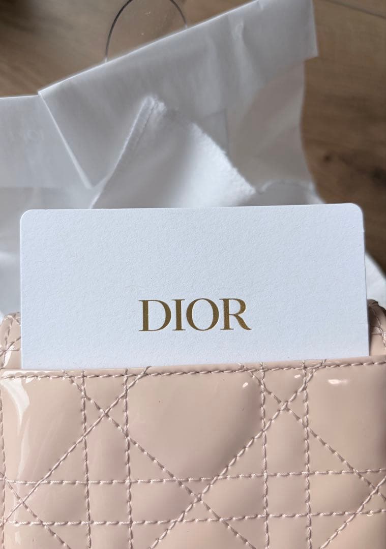 Dior Lady Dior ロータスウォレット 三つ折り財布