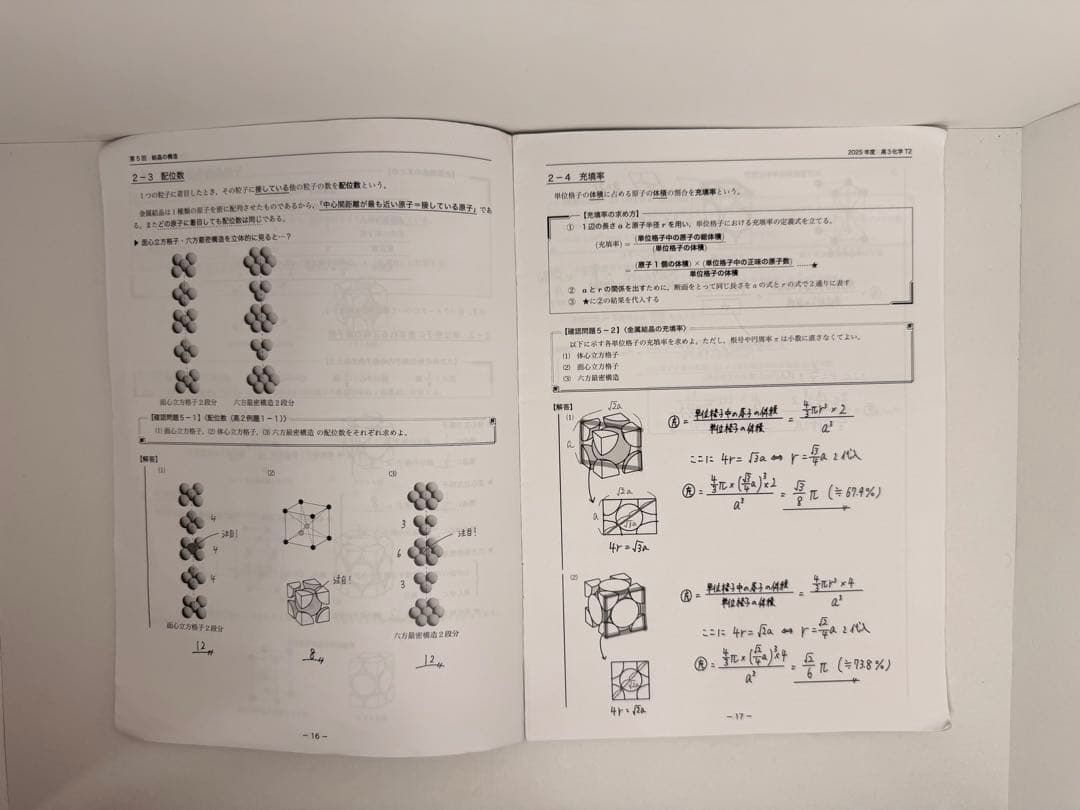 高3 化学　鉄緑会　発展講座　全25回　冊子まとめ　通常授業