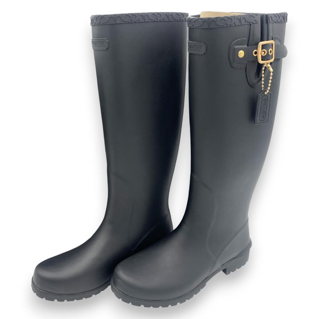 【COACH】Riley Rain Boot レインブーツ 24.0cm【新品】