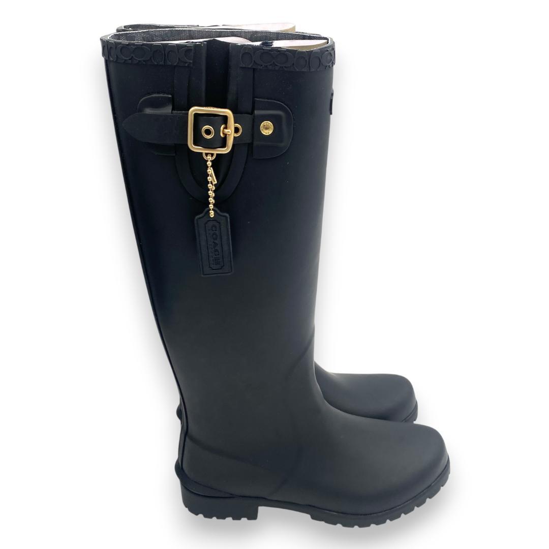 【COACH】Riley Rain Boot レインブーツ 24.0cm【新品】