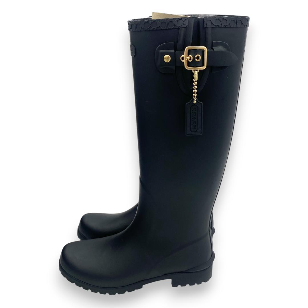 【COACH】Riley Rain Boot レインブーツ 24.0cm【新品】