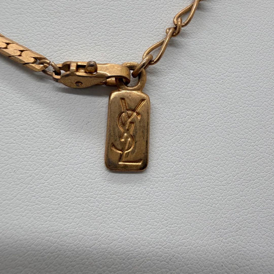 イヴサンローラン　YSL　ゴールドカラー　ネックレス　アクセサリー　喜平風