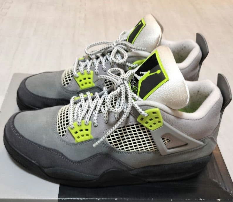 Nike Air Jordan 4 RETRO NEON ナイキ27.5cm