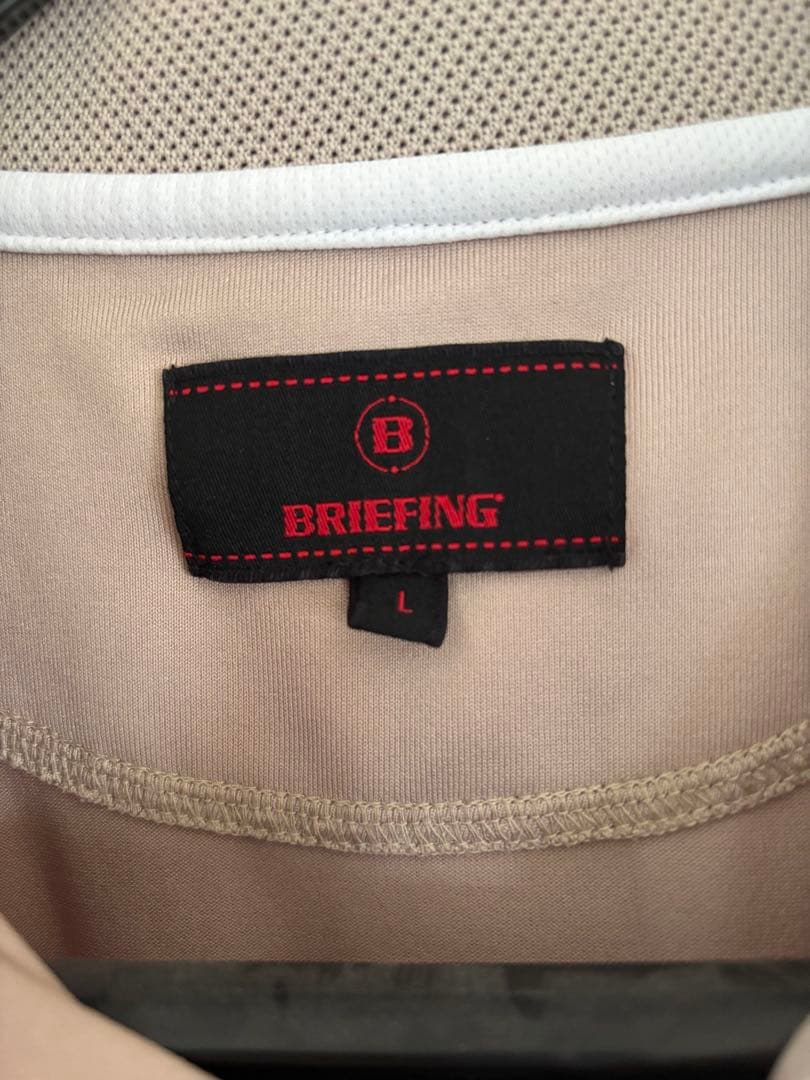 BRIEFING ブリーフィング ゴルフ ポロシャツ ベージュ メンズ